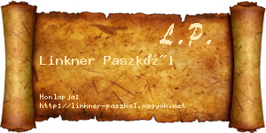 Linkner Paszkál névjegykártya